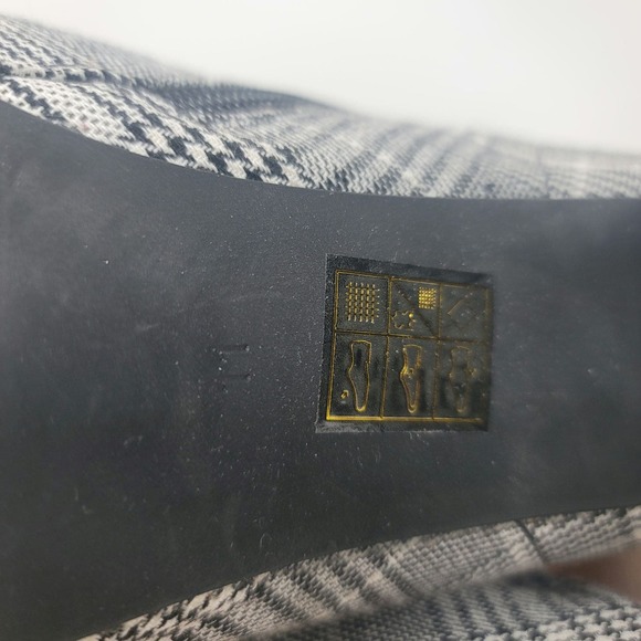 Jeffery Campbell Gray/Black Plaid Sport Boot Heel 3" Women 11 - Picture 10 of 11